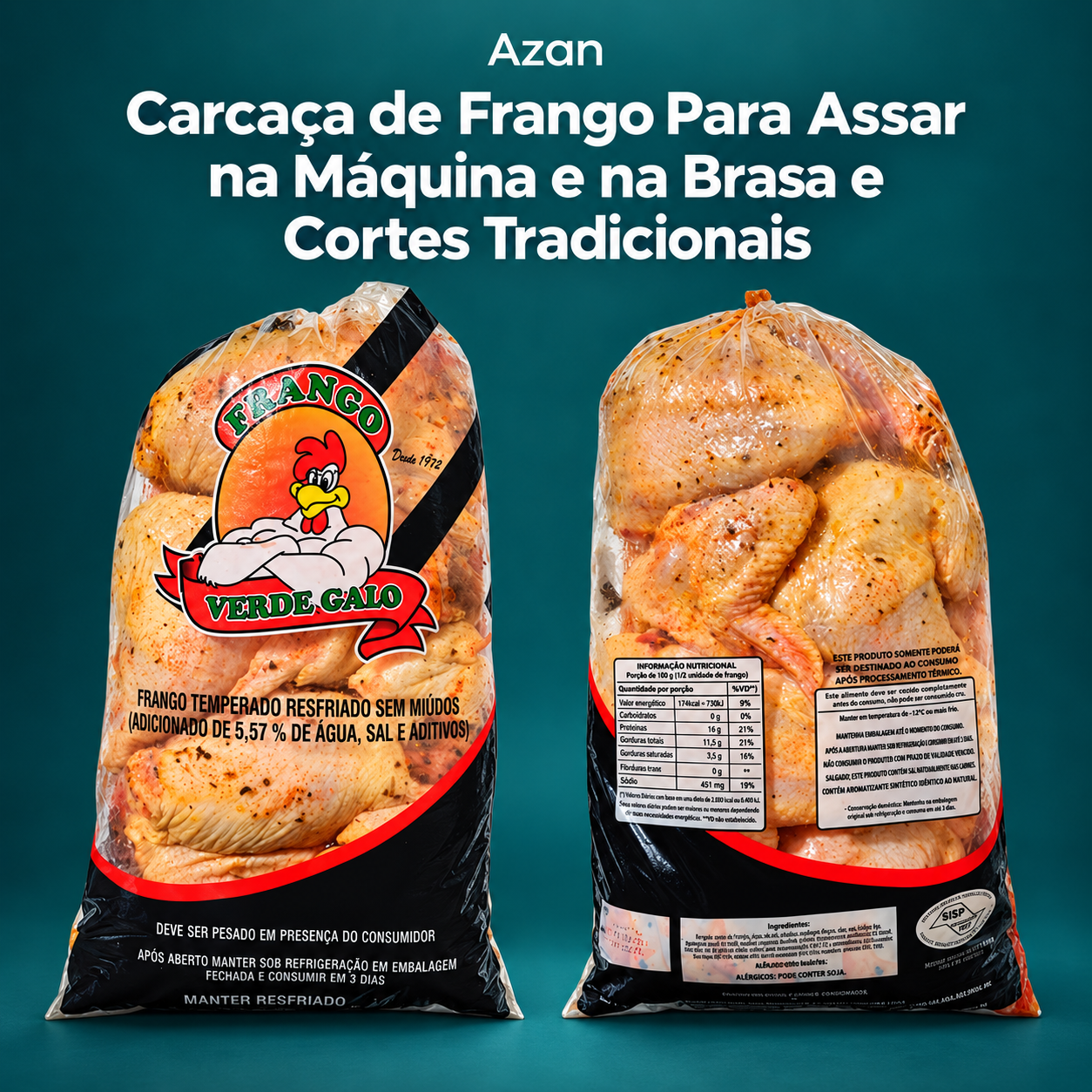 Carcaça de Frango Para Assar na Máquina e na Brasa e Cortes Tradicionais
